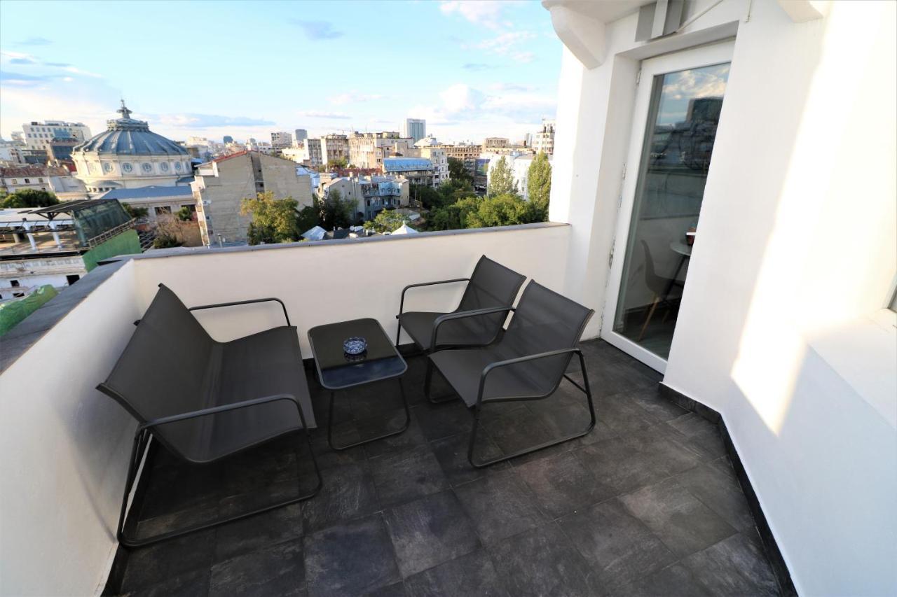 Athenee Palace Apartment - Panoramic View Terrace & Balcony - Free Minibar ブカレスト エクステリア 写真