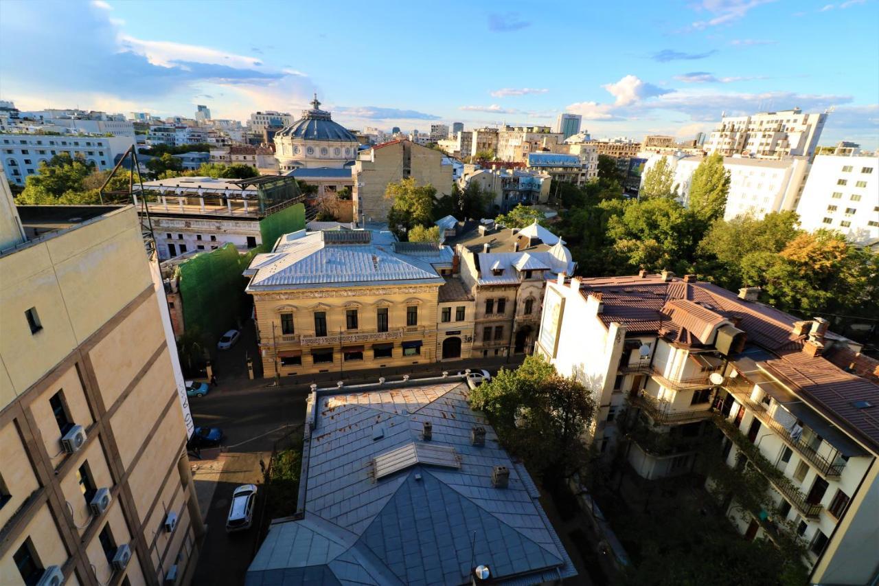Athenee Palace Apartment - Panoramic View Terrace & Balcony - Free Minibar ブカレスト エクステリア 写真